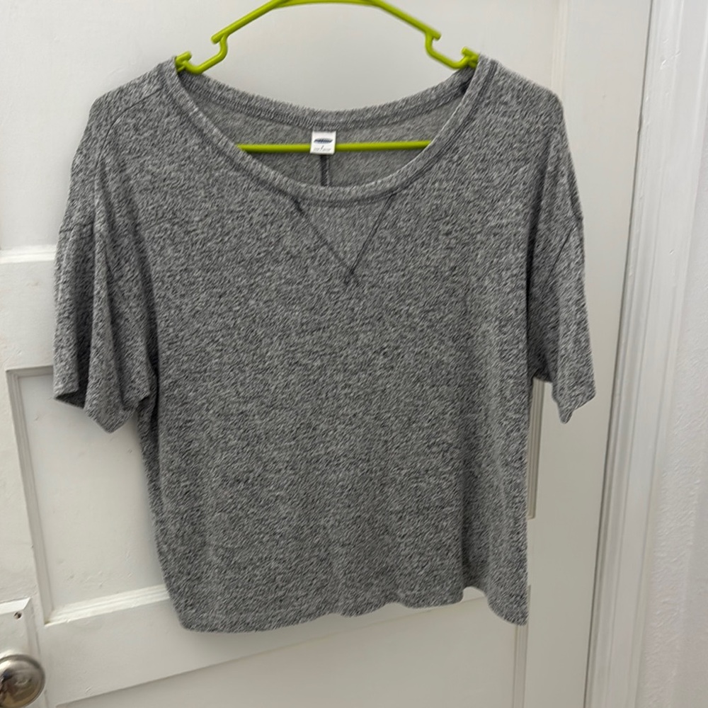 Old Navy Gray Boxy Short Sleeve T-Shirt